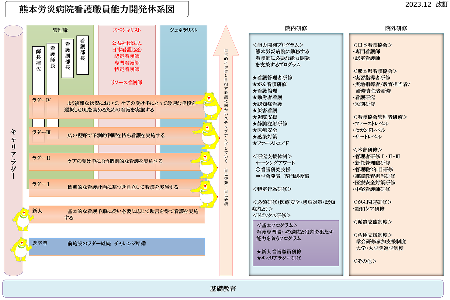 看護職員能力開発体系図